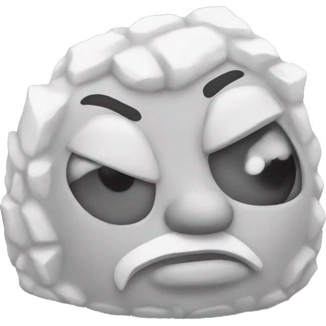white rock emoji