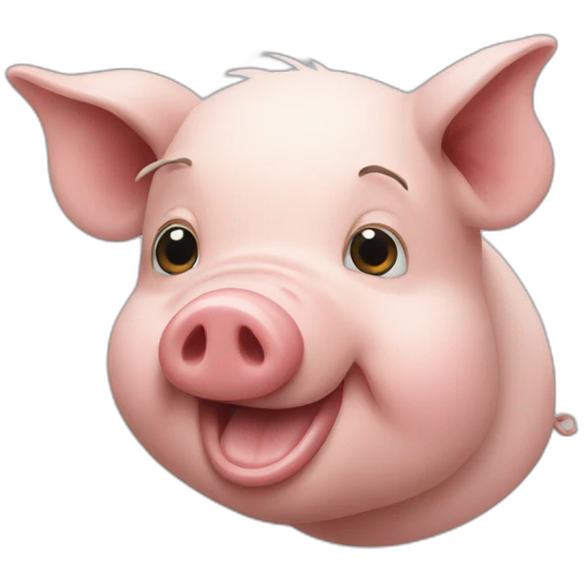 realistic pig emoji