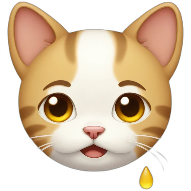 cute crying cat emoji