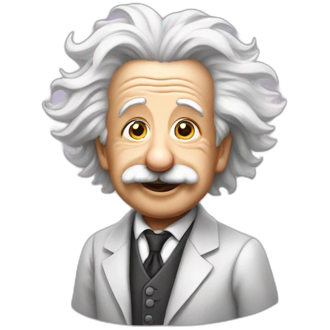 einstein-sparkling emoji