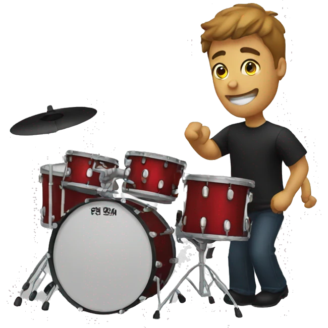 Playing drums  emoji