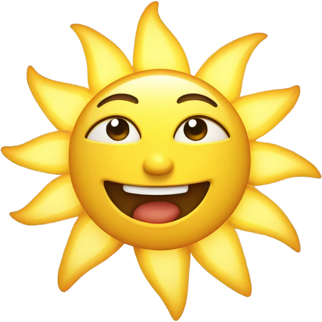 Smiling sun emoji
