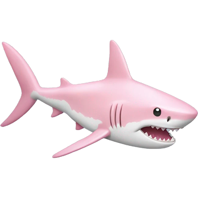 pastel pink shark emoji