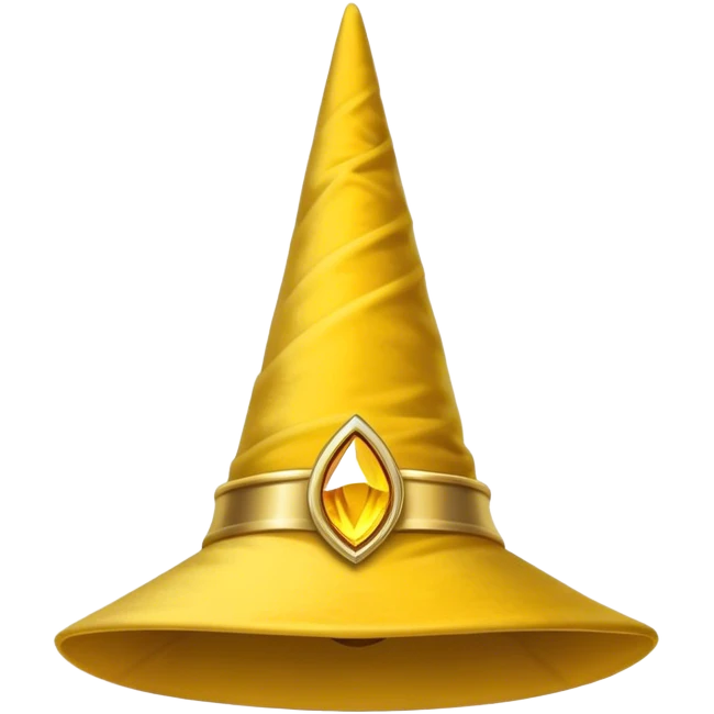 yellow wizard hat emoji