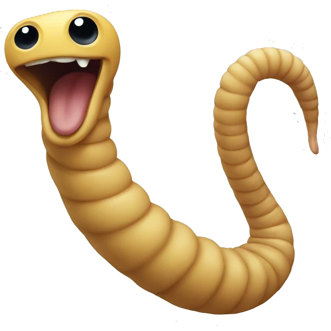 Willy worm emoji