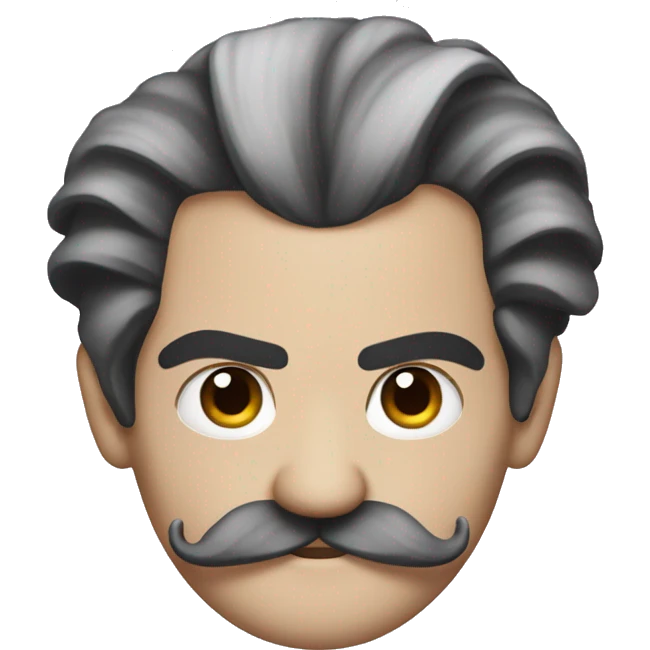 Sweeney Todd with a mustache emoji