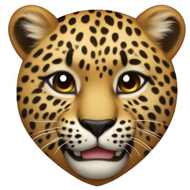 Corazón con leopardo  emoji