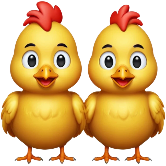 chicken 3d imoji count 100 transparent emoji