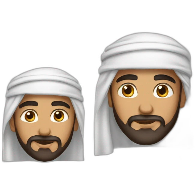 Arab man love emoji