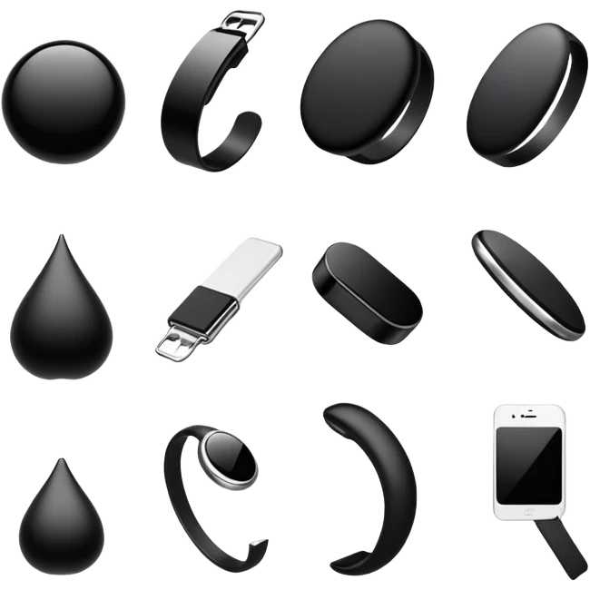 créate black ítems with aesthetic vives emoji