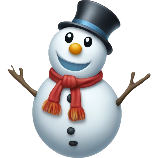 Jolly Christmas Snowman emoji