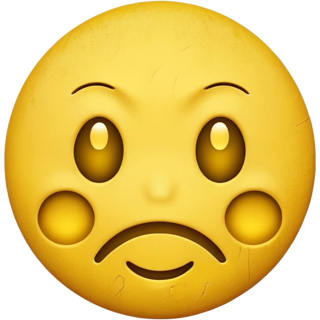 smiley face with frustration  emoji
