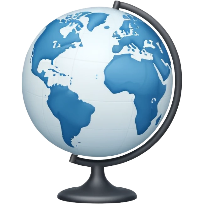 white globe emoji