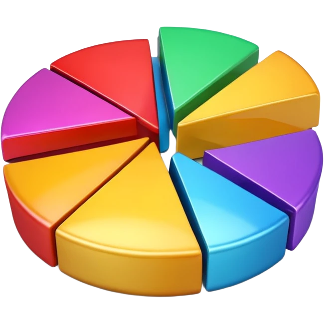 3d pie chart emoji