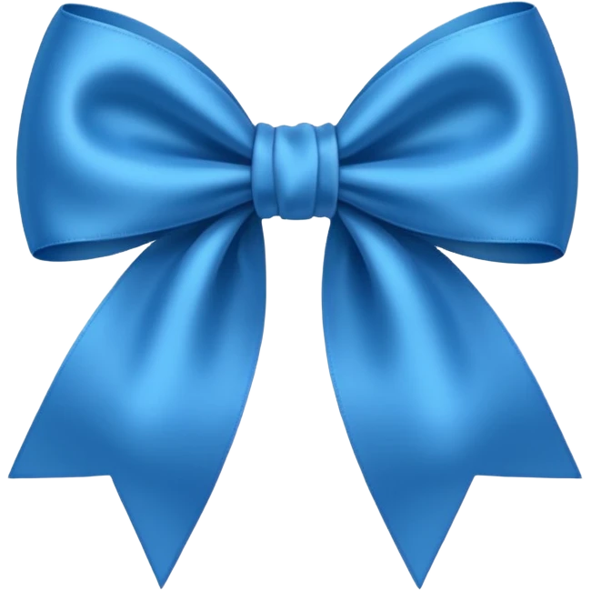 Moño azul emoji