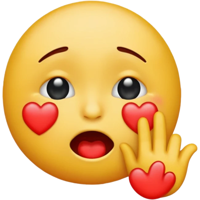 Crying emoji throwing a kiss  emoji
