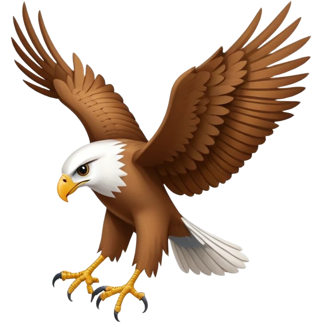 vautour aigle with the wing emoji