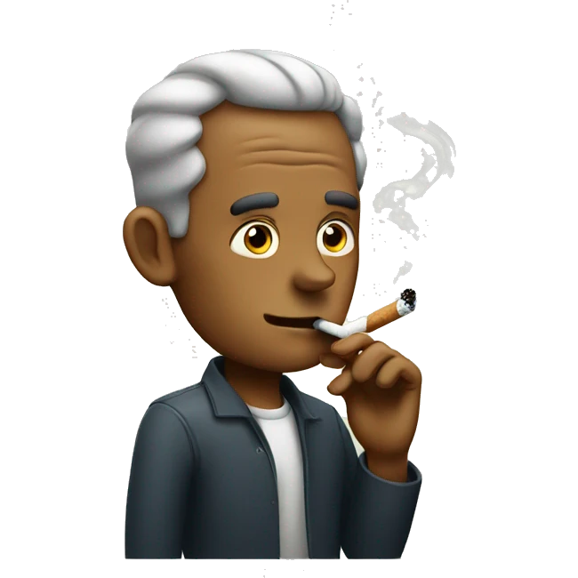 smoking a cigarette  emoji