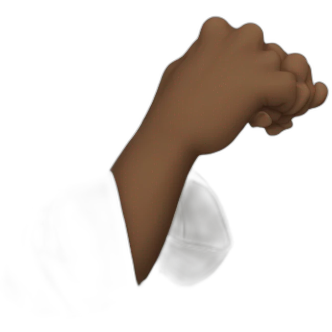 jovenen liberal levantando la mano queriendo participar emoji