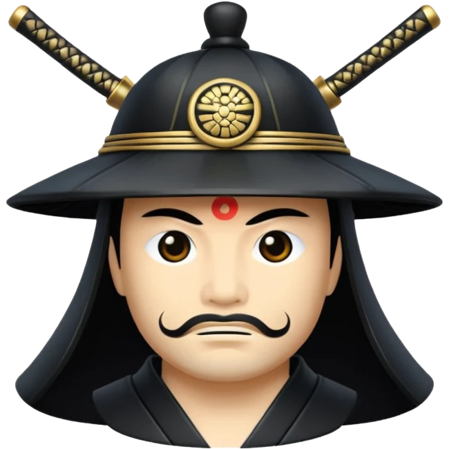 samurai only hat without head emoji