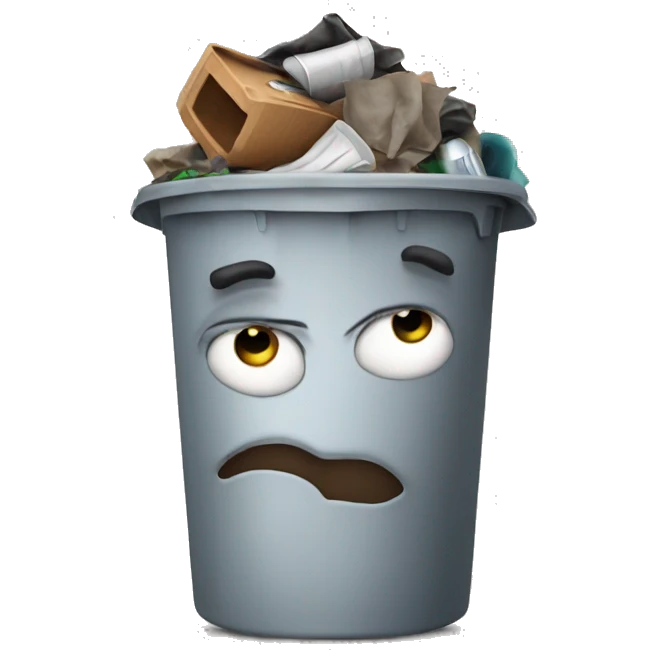 Warbled garbage emoji