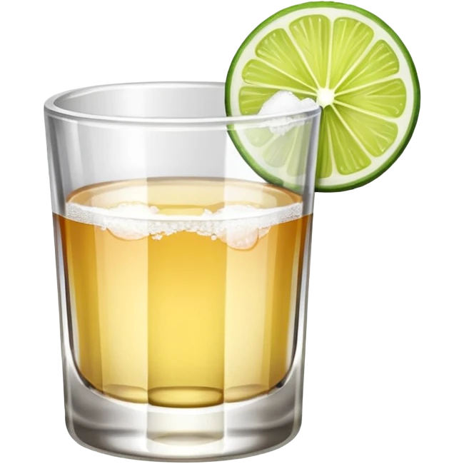 tequila shot, salt, and lime emoji