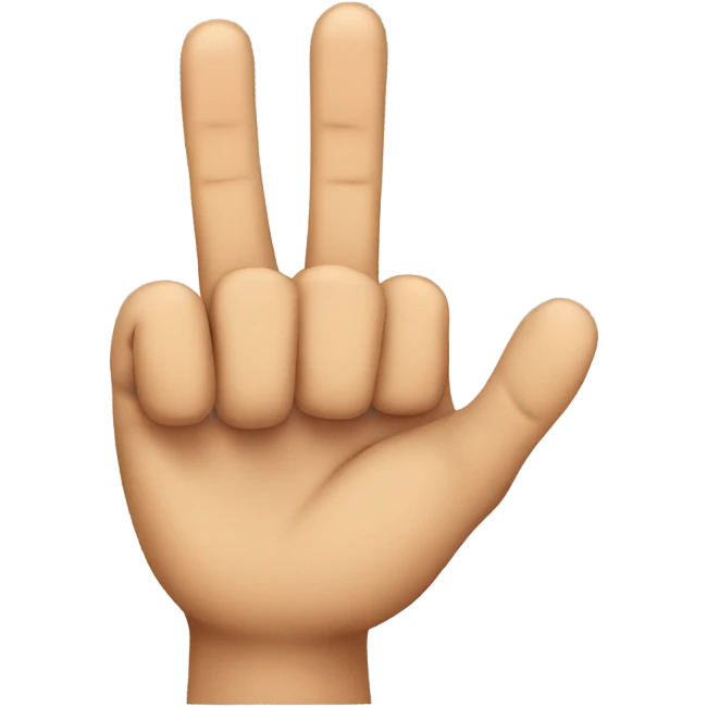 four fingers up thumb down  emoji