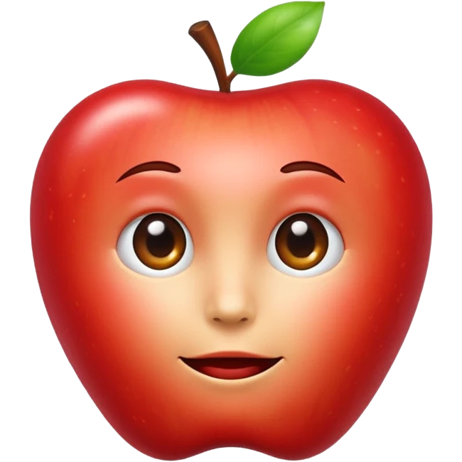 Apple head emoji
