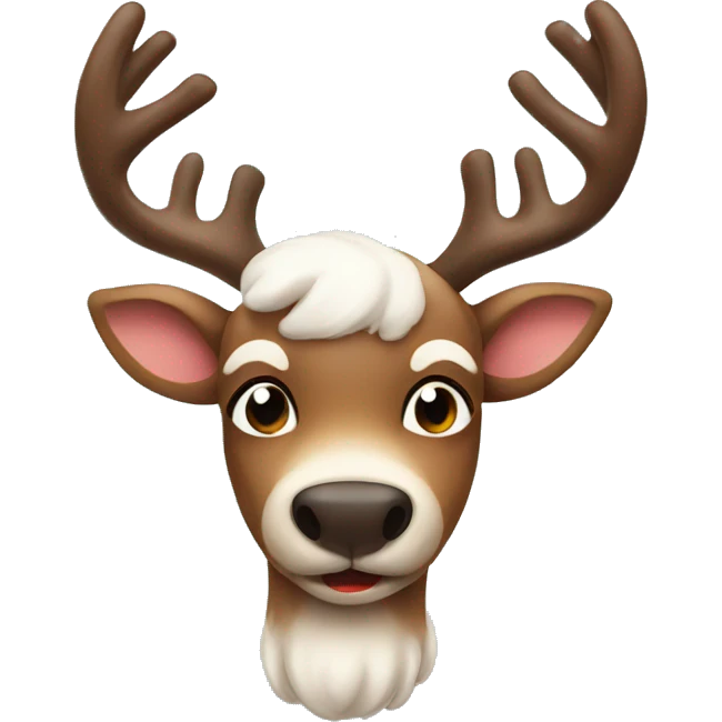 cute reindeer emoji