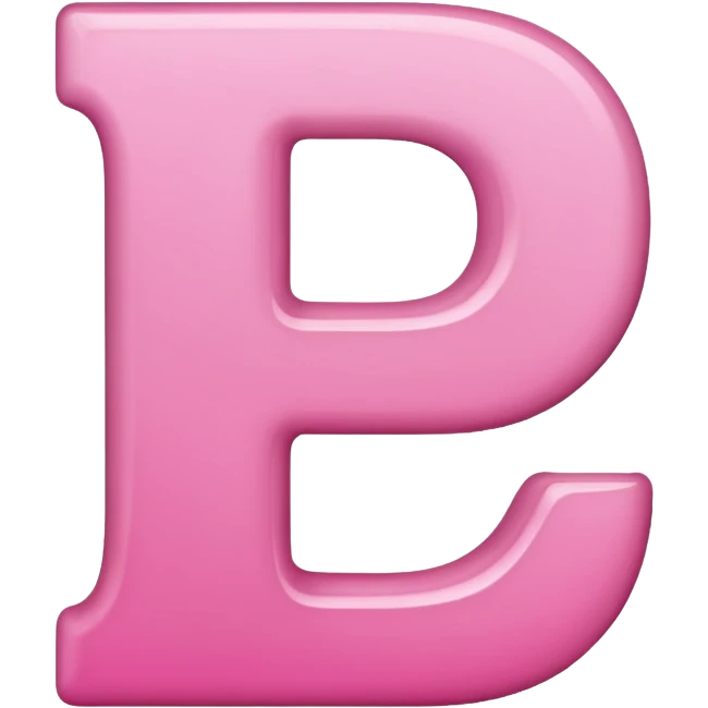 pink letter p emoji
