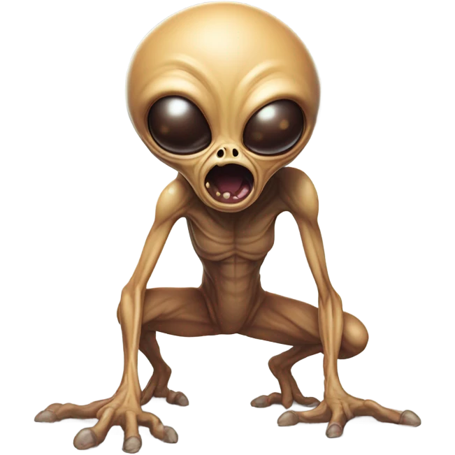 Alien pooping emoji