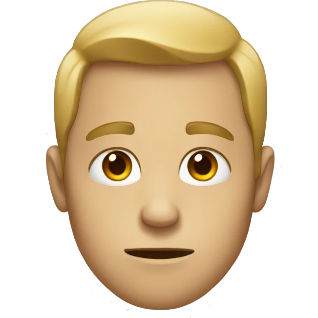 Boring face emoji