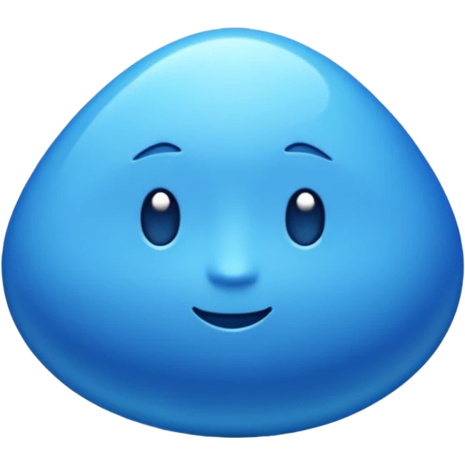 Azul+🗿 emoji