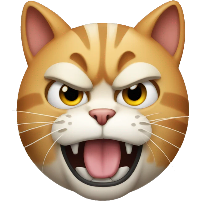 Angry cursing cat  emoji