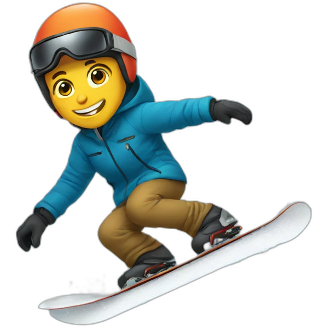 Snowboarding emoji