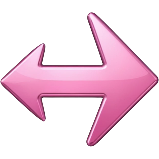 Pink reverse arrow  emoji