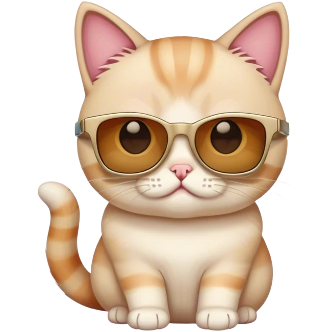 munchkin cat with shudder shades emoji