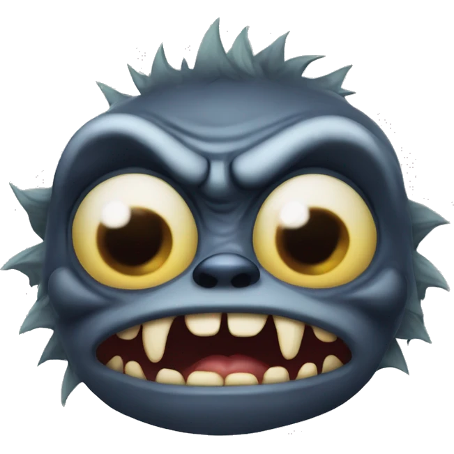 evil ugly gremlin snickering as it waits for you to wake up emoji
