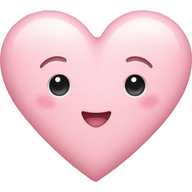 Pastel pink heart emoji