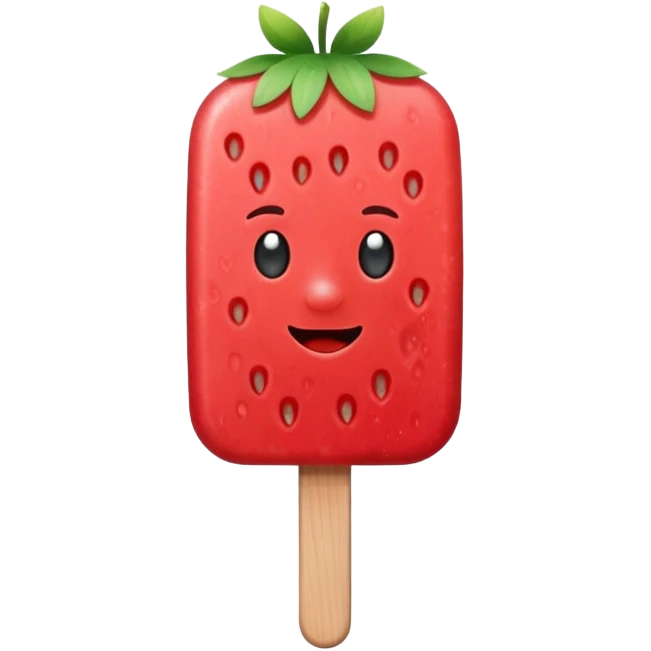 make a Strabbary popsicles emoji