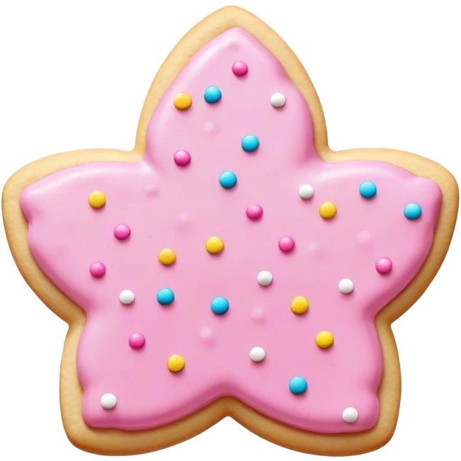 sprinkle pink sugar cookie emoji