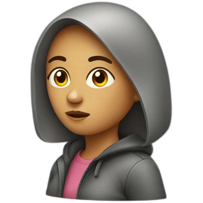 suspicious female emoji
