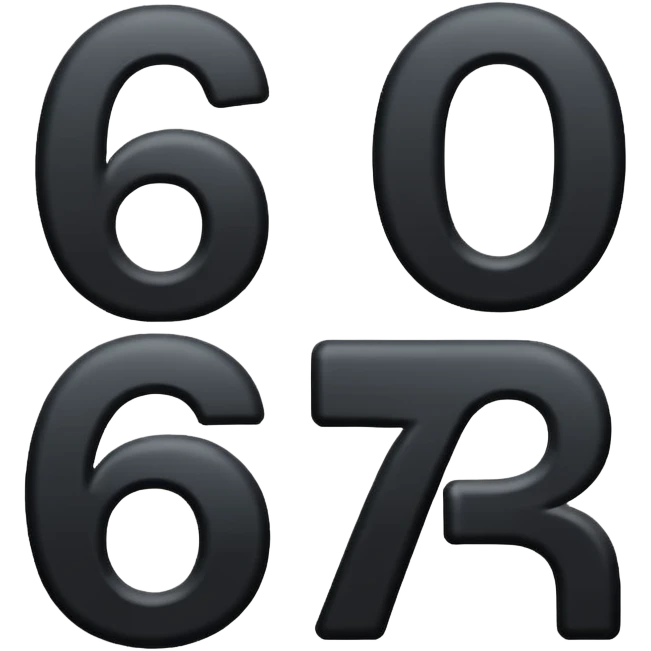 6 7 emoji