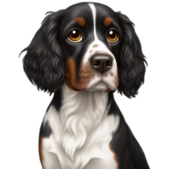 serge britanny spaniel black emoji