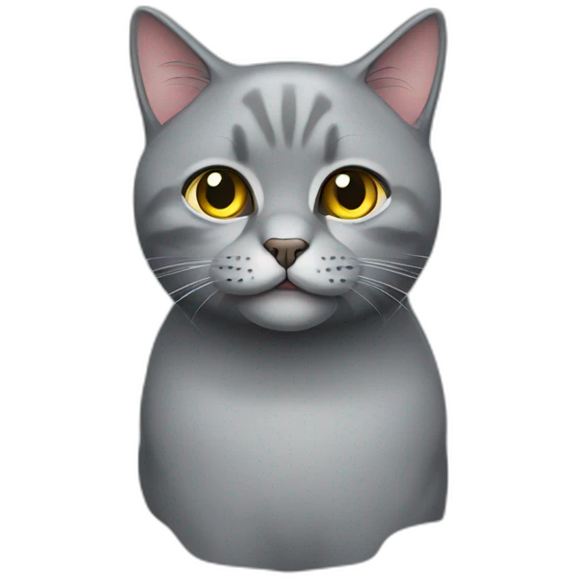 British grey cat emoji