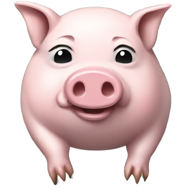 pig on the dollar bill emoji
