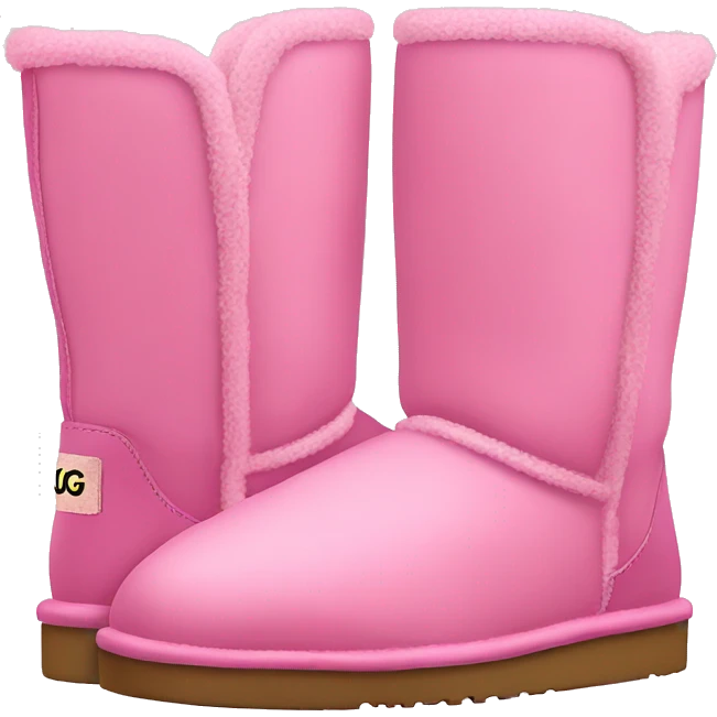 pink ugg boots  emoji