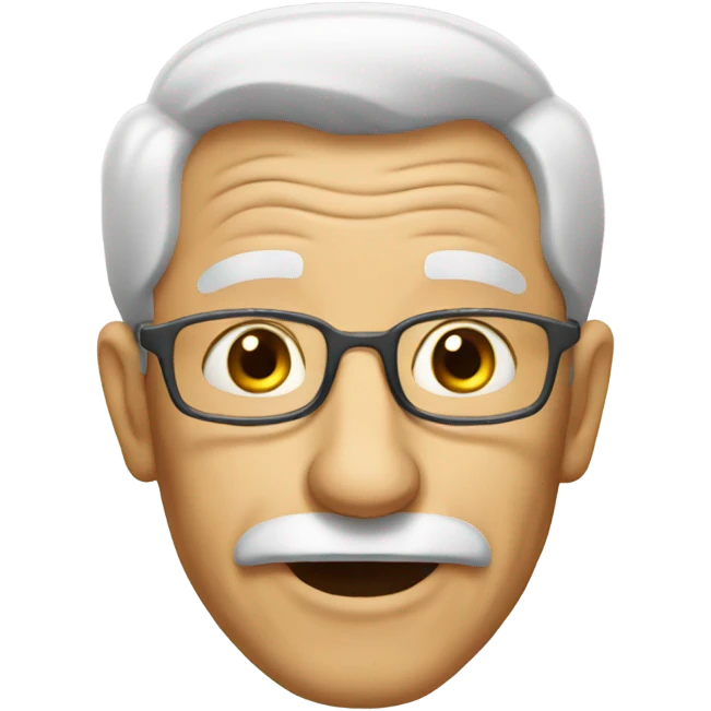 silly old man emoji