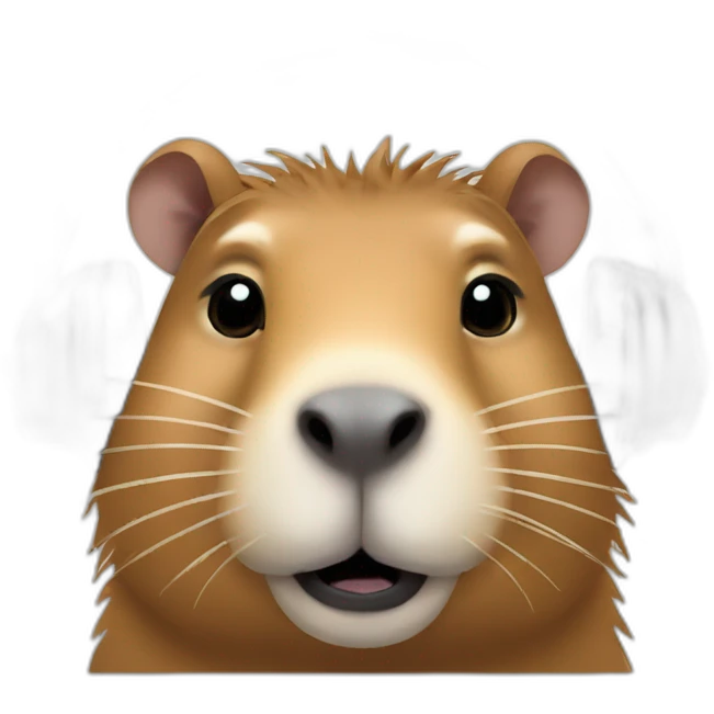 Capybara with headset emoji