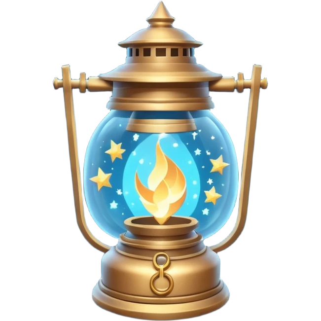 cosmic magic lantern object icon, floating lantern with arcane energy, swirling stars inside, glowing ancient runes, epic fantasy aura, 3D cartoon, mobile game icon style, centered, clean background, no text, no watermark
 emoji